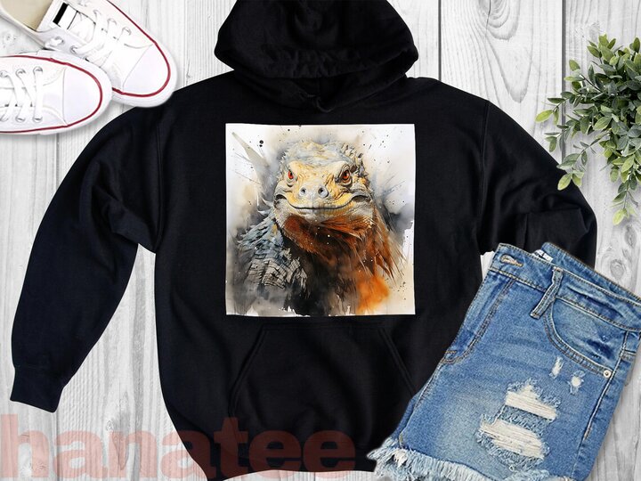 Komodo Dragon Watercolor Graphic 