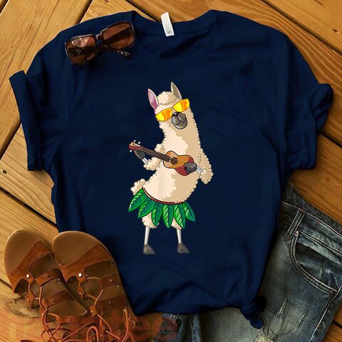 Llama Ukulele Cute Funny Cool Hawaii Alpaca 