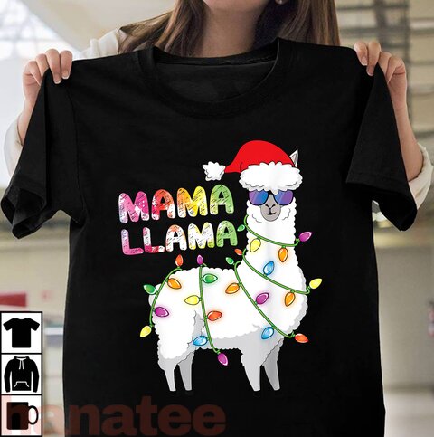 Mama Llama Funny Matching Christmas