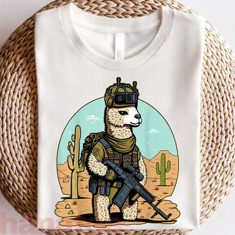 Soldier Llama Army Military Alpaca 