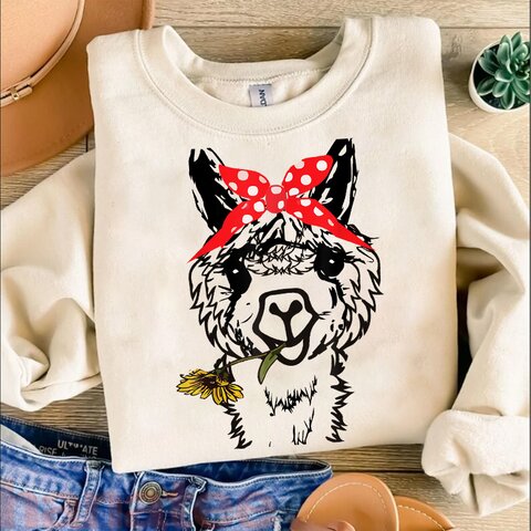 Llama Bandana Alpaca Funny 