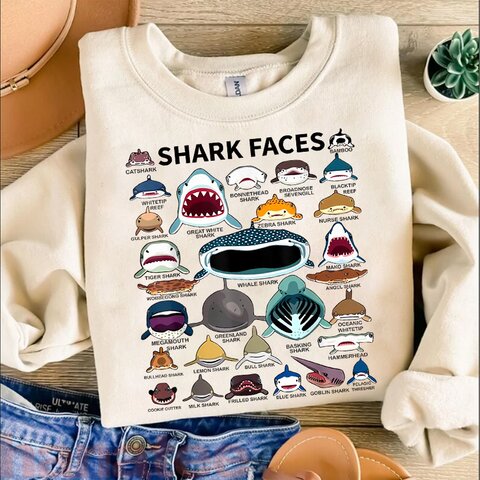 Type of Shark Faces of All Kinds