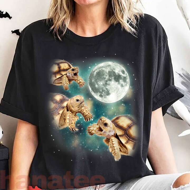 Turtle Meme Three Tortoises Howl At Moon Wildlife Mountain 