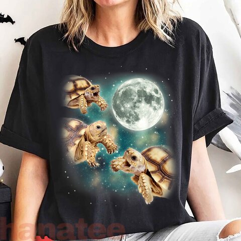 Turtle Meme Three Tortoises Howl At Moon Wildlife Mountain 