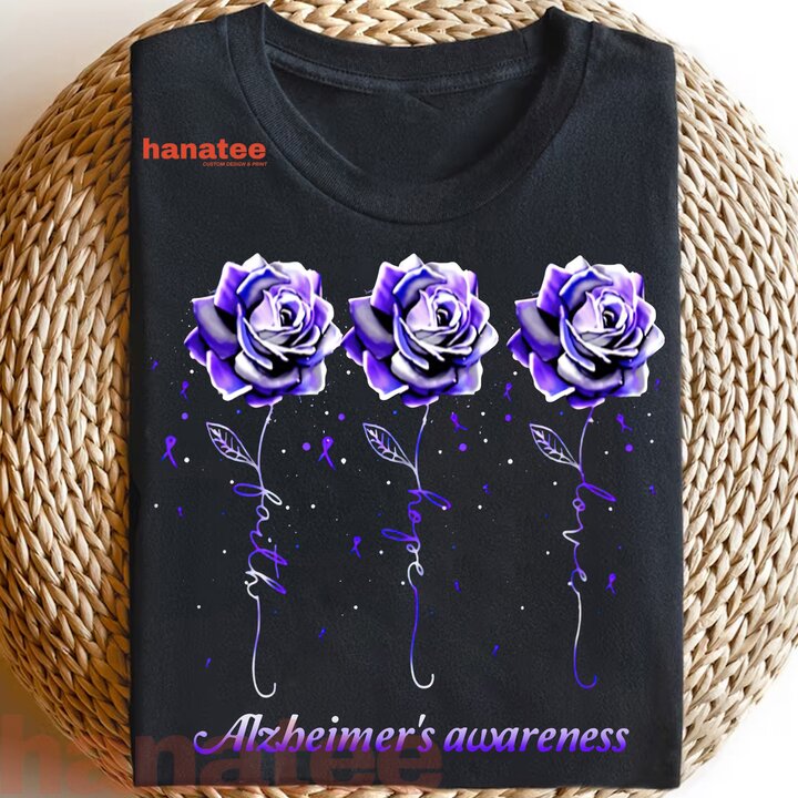 Faith Hope Love Rose Alzheimer Awareness