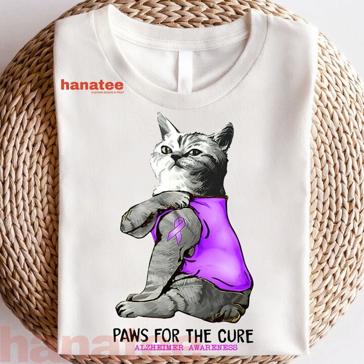 Cat Paws For The Cure Alzheimer Awareness