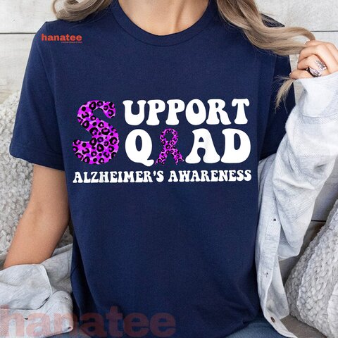Support Squad Ribbon Alzheimer Awareness 
