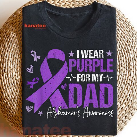 Custom Name-I Wear Purple For Someone I Love Alzheimer Awareness
