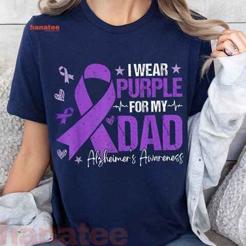 Custom Name-I Wear Purple For Someone I Love Alzheimer Awareness