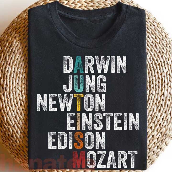 Autism Awareness Darwin Jung Newton Einstein Edison Mozart 