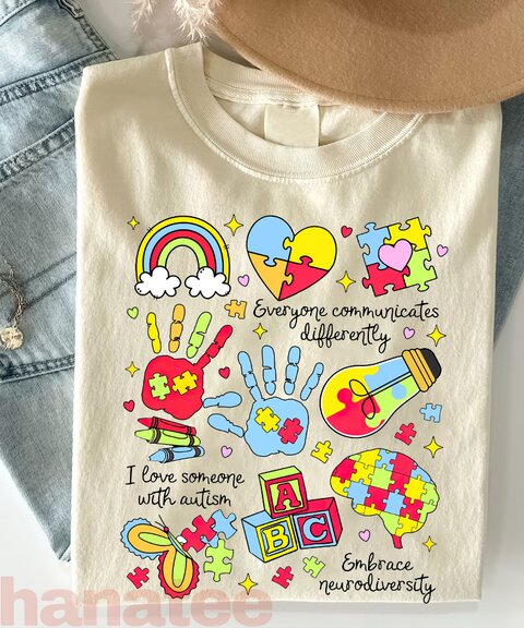 Everyone Communicates Differently Autism Month Acceptance