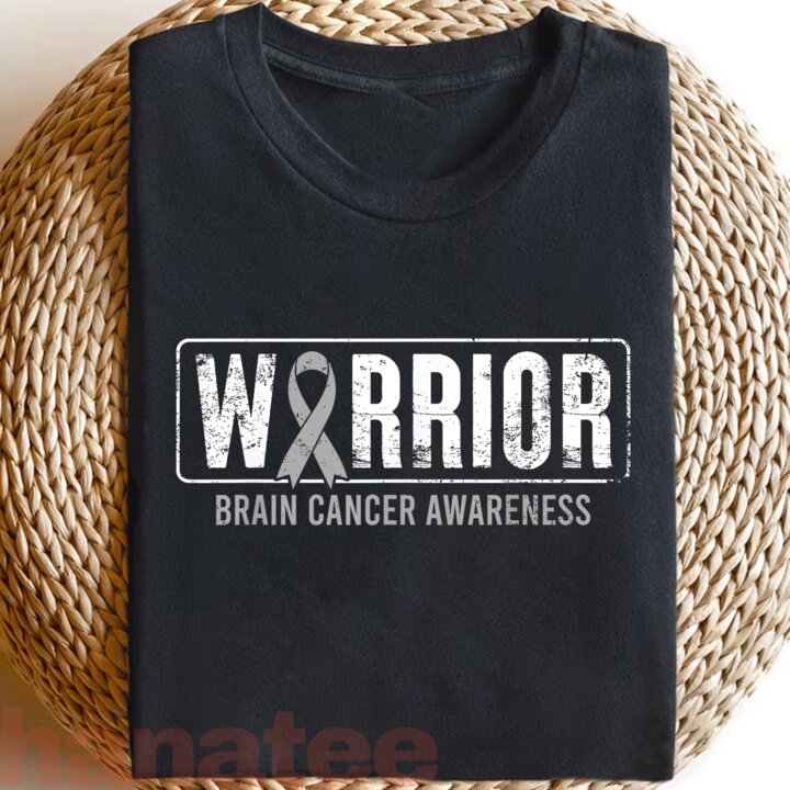 Warrior Fighter Survivor Brain Cancer Awareness 