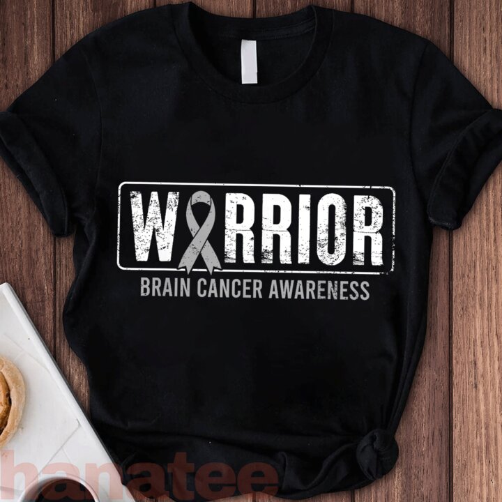 Warrior Fighter Survivor Brain Cancer Awareness 