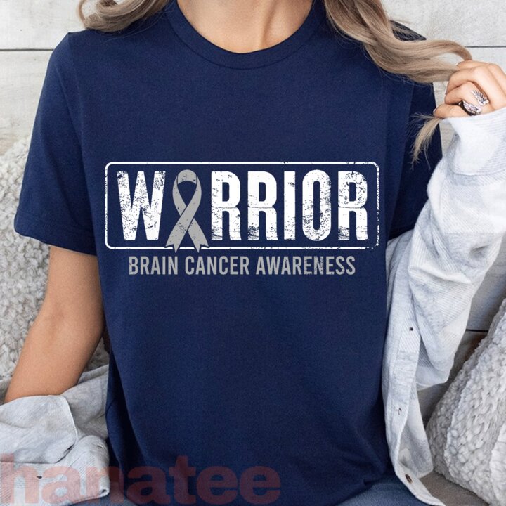 Warrior Fighter Survivor Brain Cancer Awareness 