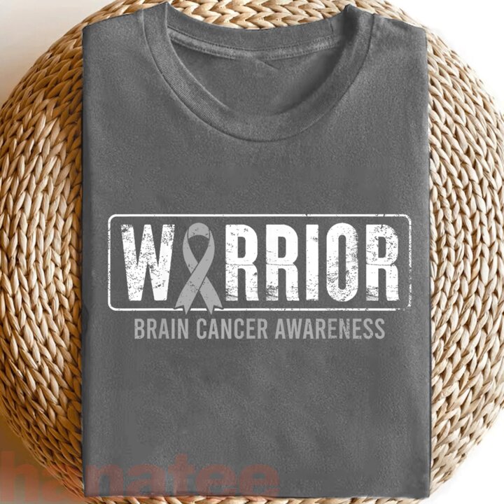 Warrior Fighter Survivor Brain Cancer Awareness 