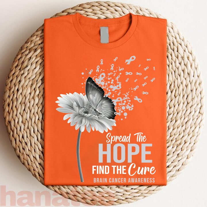 Spread The Hope Find The Cure Brain Cancer Awareness