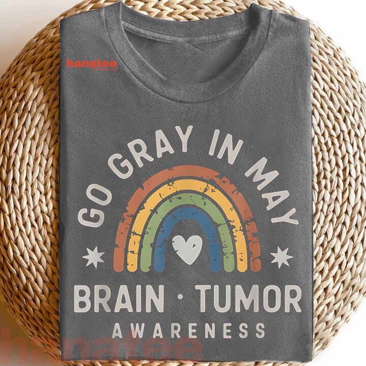 Grey Rainbow Brain Tumor Awareness
