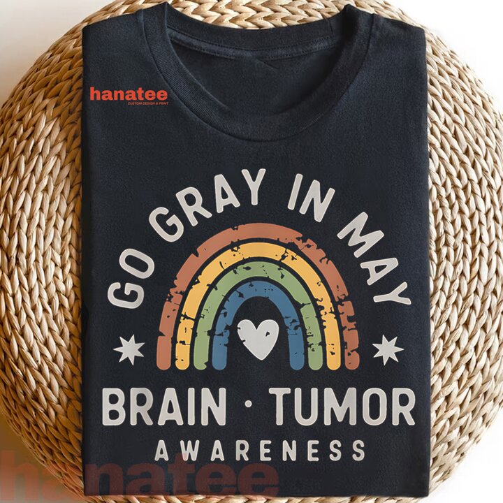 Grey Rainbow Brain Tumor Awareness