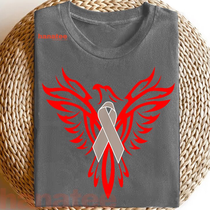 Gray Ribbon Phoenix Brain Tumor Warrior