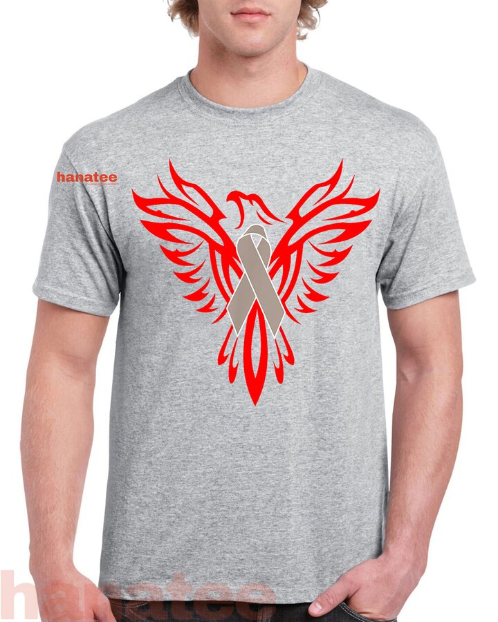 Gray Ribbon Phoenix Brain Tumor Warrior