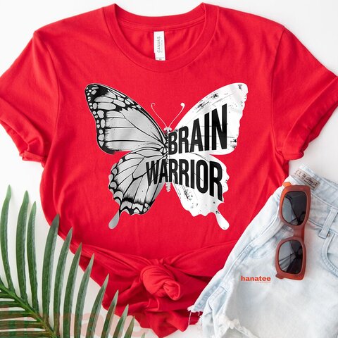 Grey Ribbon Butterfly Brain Cancer Survivor