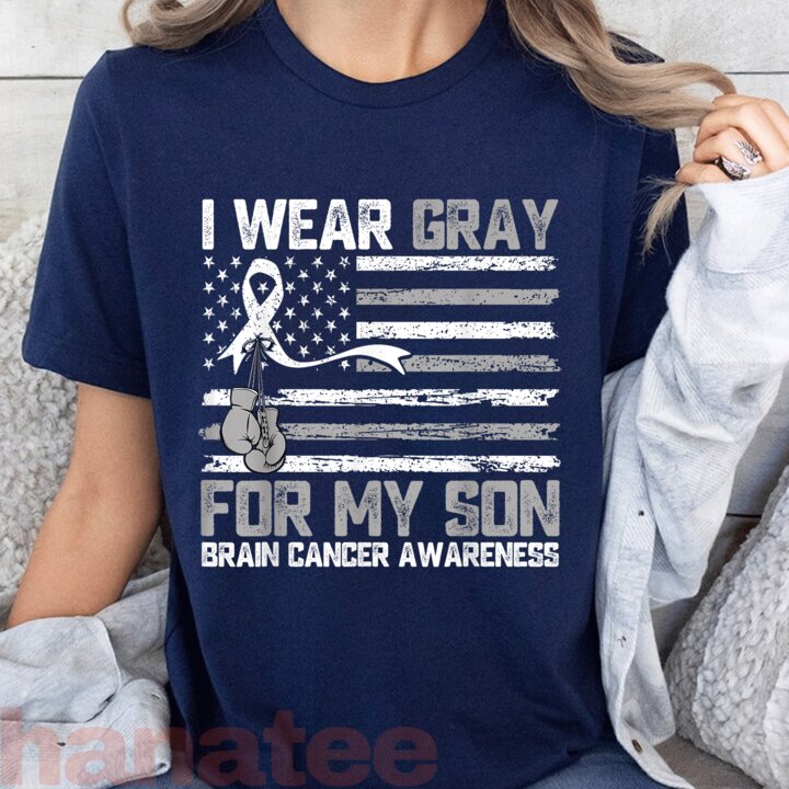I Wear Gray For My Son Brain Cancer Awareness  