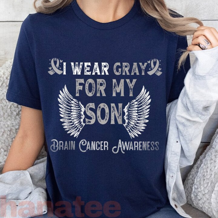 I Wear Gray For My Son Brain Tumor Awareness  