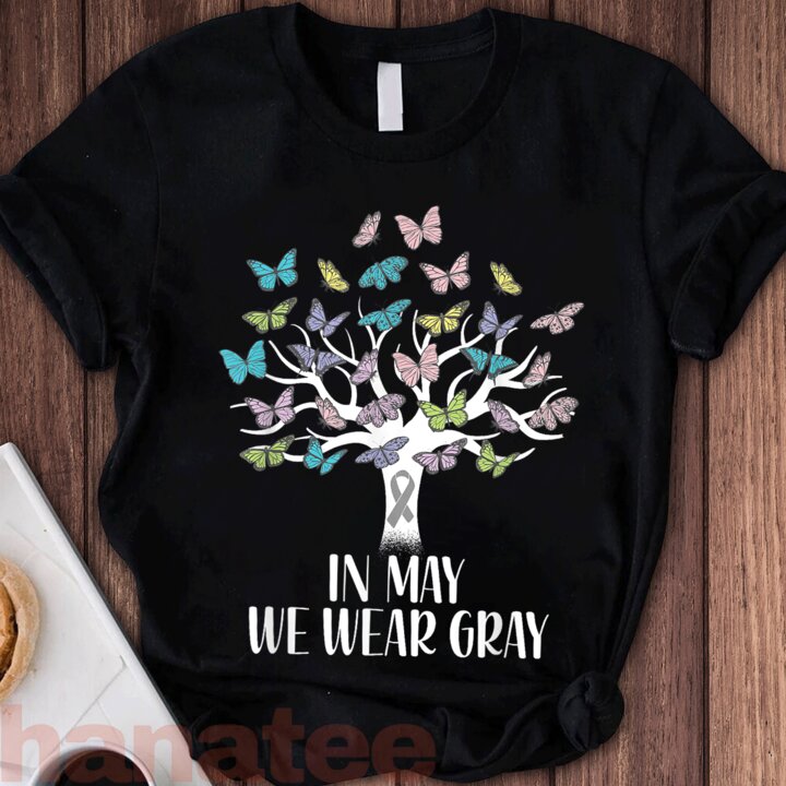 Butterfly Tree In May We Wear Gray Brain Cancer  