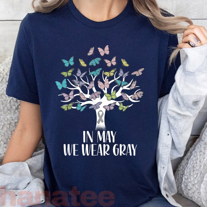 Butterfly Tree In May We Wear Gray Brain Cancer  