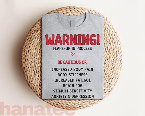 Warning Flare Up In Process Fibromyalgia Awareness