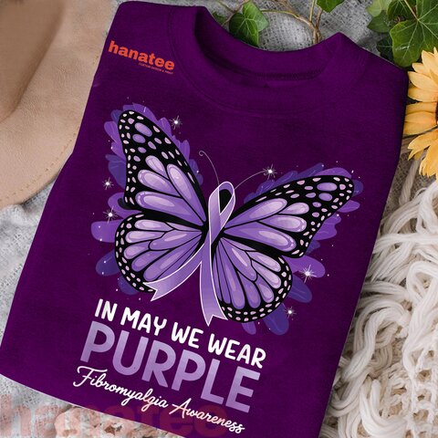 In May We Wear Purple Fibromyalgia Awareness