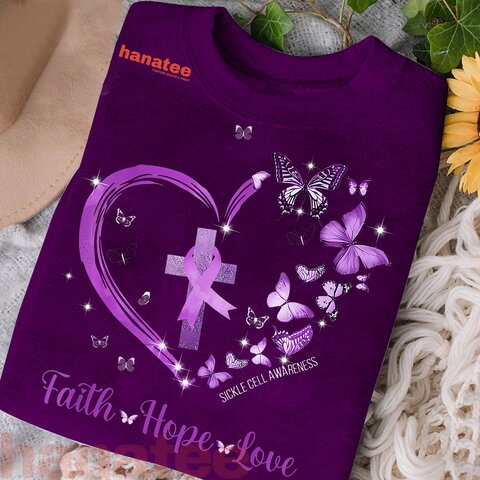 Butterfly Heart Faith Hope Love Lupus Awareness  