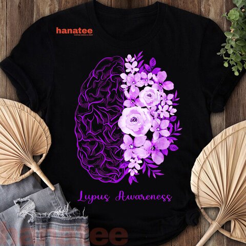 Brain Flower Purple Ribbon