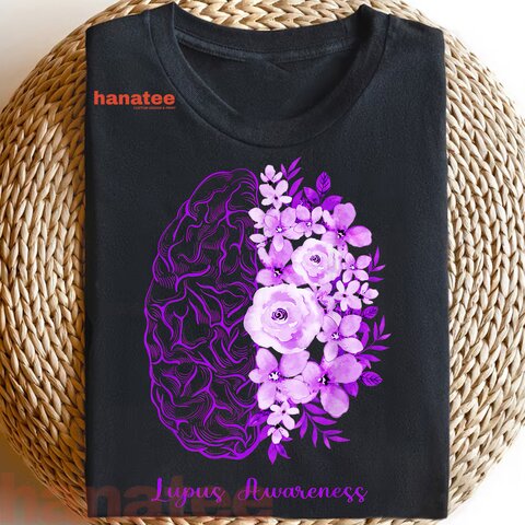 Brain Flower Purple Ribbon