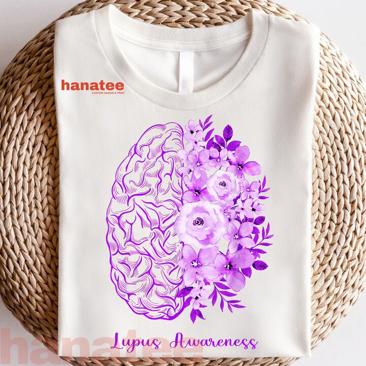 Brain Flower Purple Ribbon