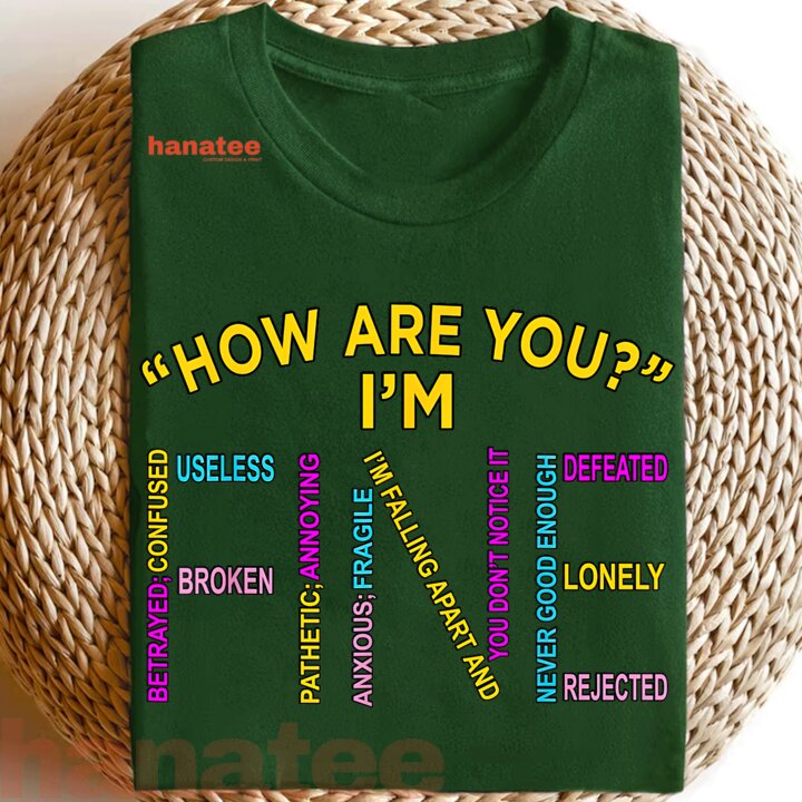 I'm Fine Mental Health Awareness Supporter  