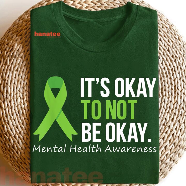 Its Okay To Not Be Okay Mental Health Awareness Ribbon