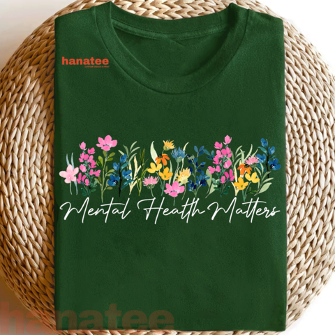 Flowers Vintage Wildflower Mental Health Matters