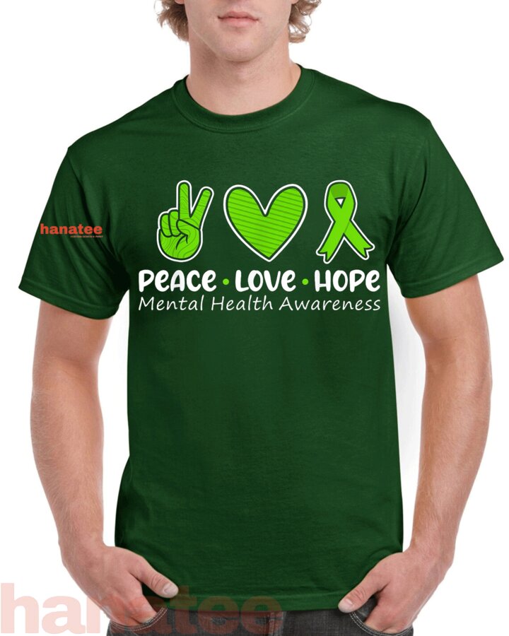 Peace Love Hope Mental Health Awareness 