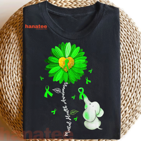 Sunflower Green Ribbon Elephant 