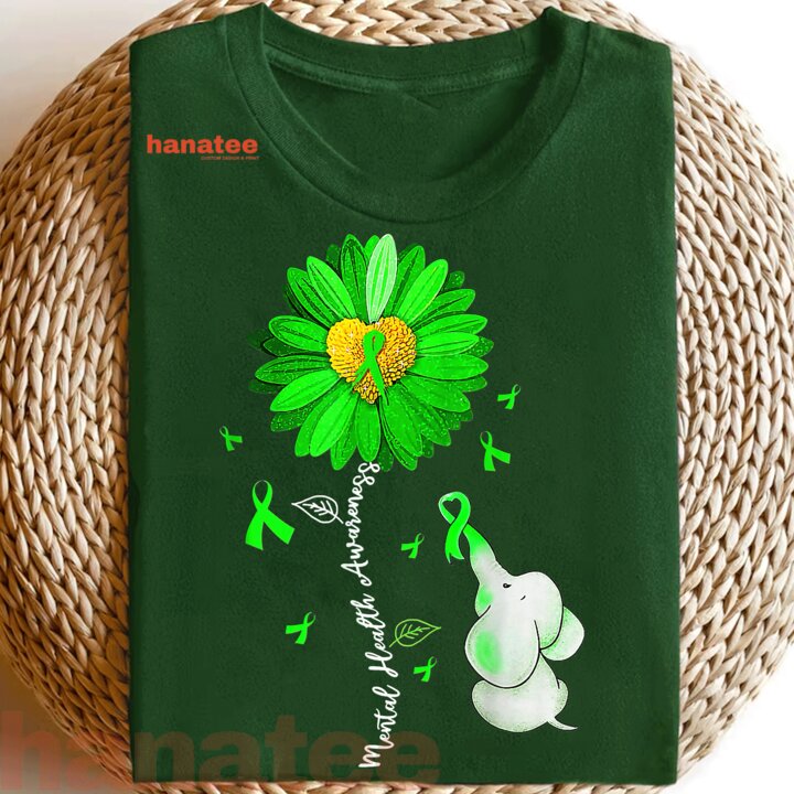 Sunflower Green Ribbon Elephant 