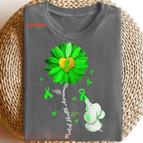 Sunflower Green Ribbon Elephant 
