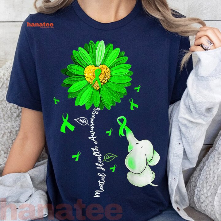 Sunflower Green Ribbon Elephant 