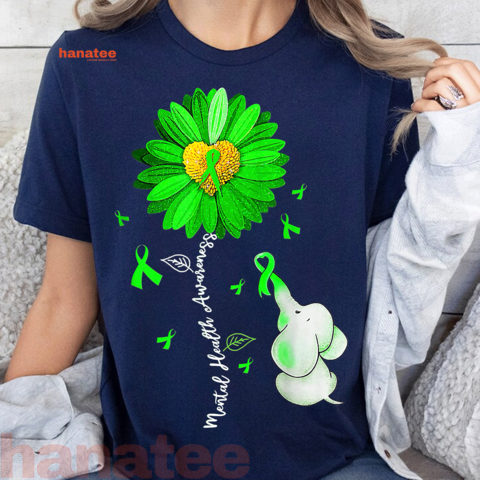 Sunflower Green Ribbon Elephant 