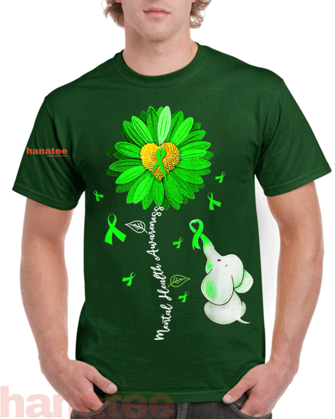 Sunflower Green Ribbon Elephant 
