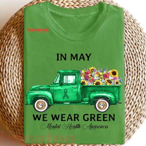 Green Truck Flower Mental Health Awareness