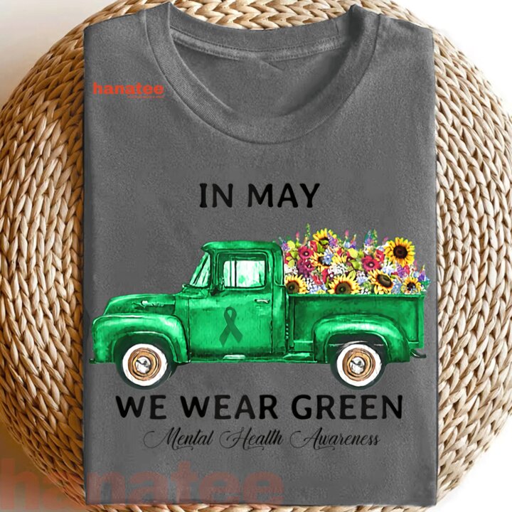 Green Truck Flower Mental Health Awareness