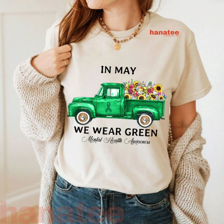 Green Truck Flower Mental Health Awareness