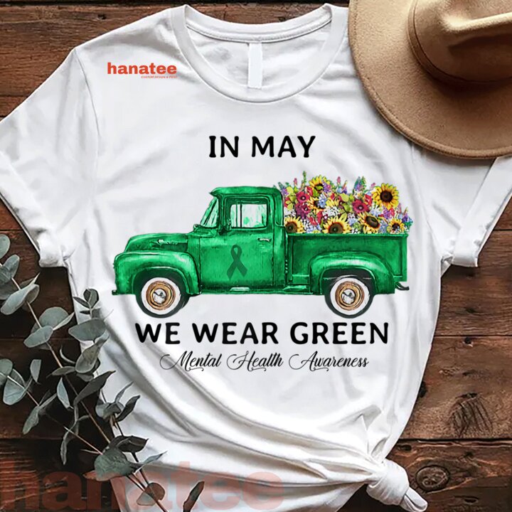 Green Truck Flower Mental Health Awareness