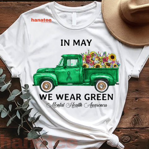 Green Truck Flower Mental Health Awareness